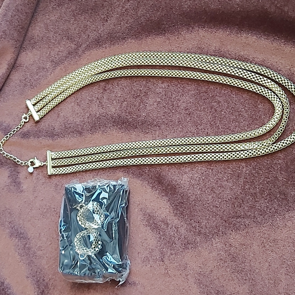 Necklace and matching earrings